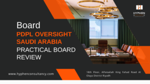 Board PDPL oversight checklist and dashboard for Saudi boards